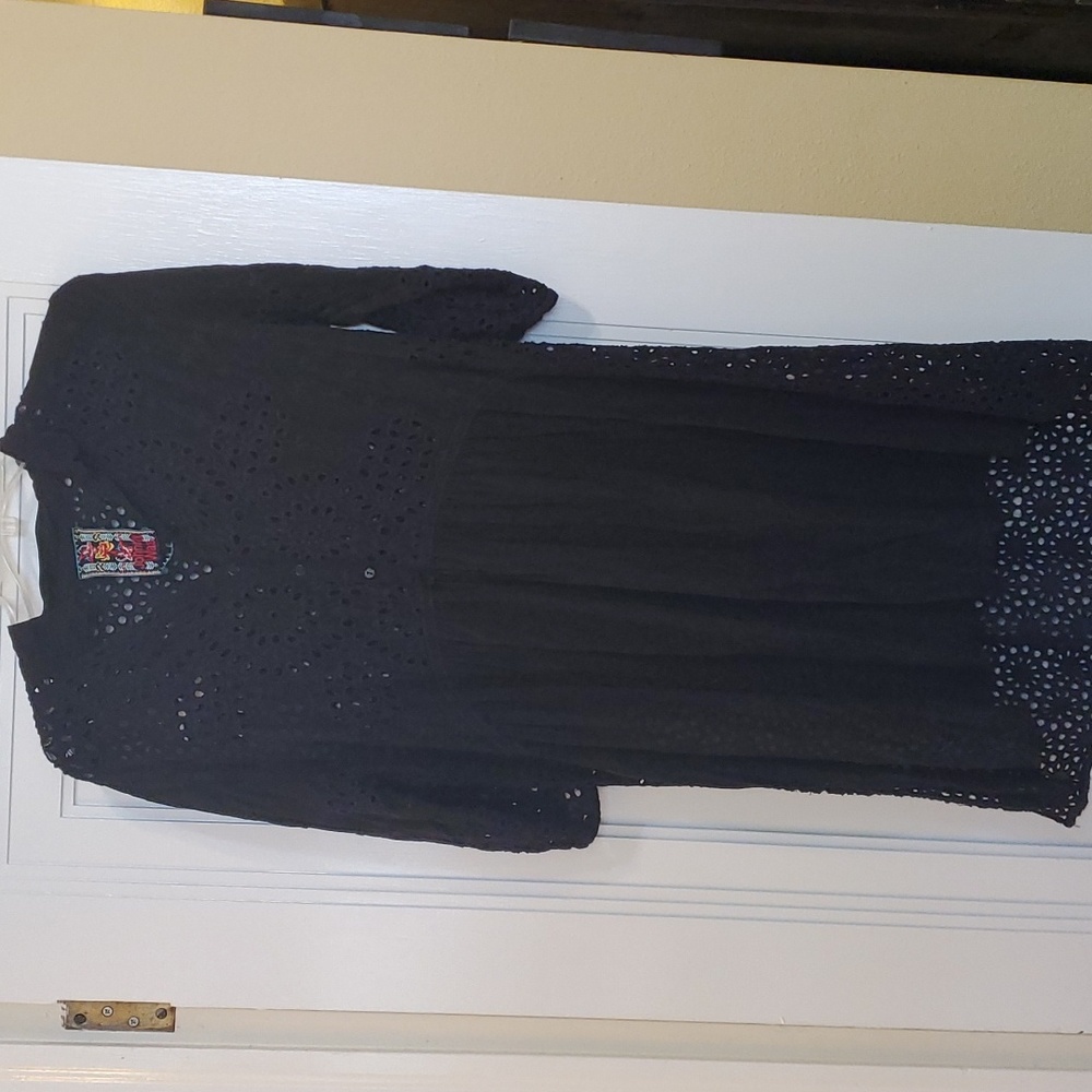 Johnny Was long eyelet Tunic